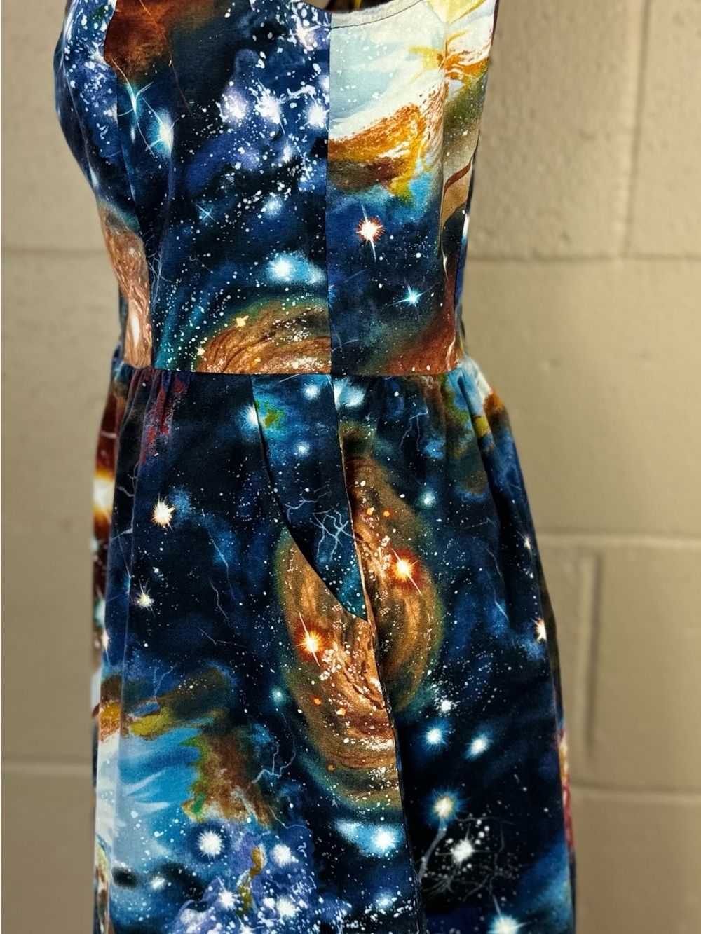 ModCloth Galaxy Print Sleeveless Skater Dress in Medium - Picture 9 of 17